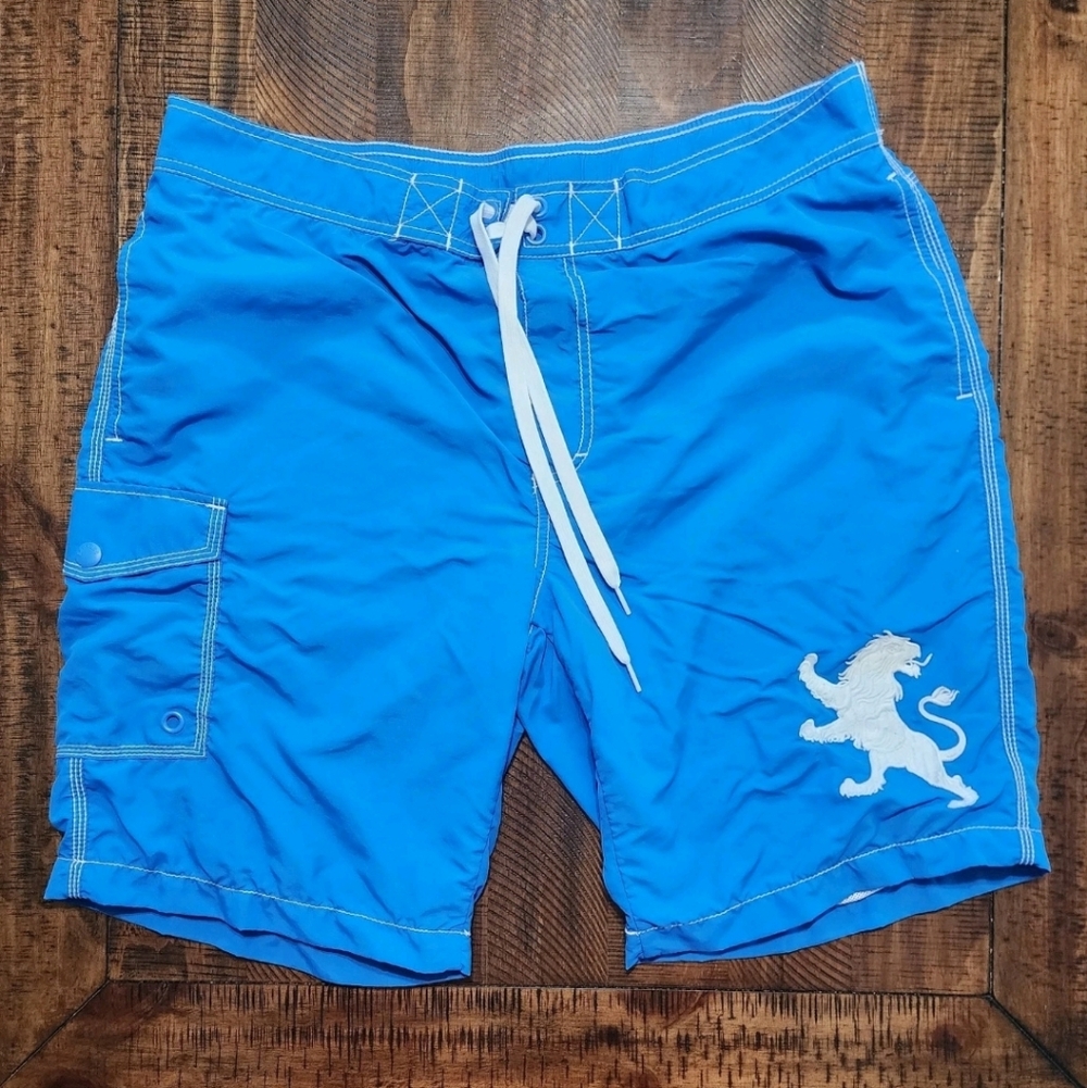 Express Men's Blue Swim Trunk Shorts Size XL